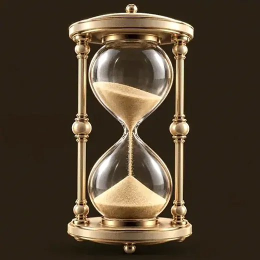 Ornate hourglass — Shambala