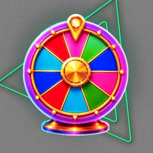 Colourful prize wheel