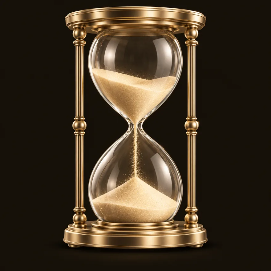 Ornate hourglass — Shambala