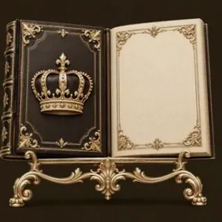 Ornate open book — Shambala